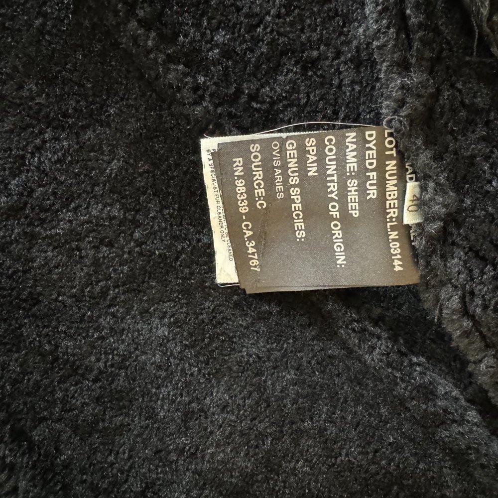 Prada Black Shearling With Mink And Beaded Detail - image 4